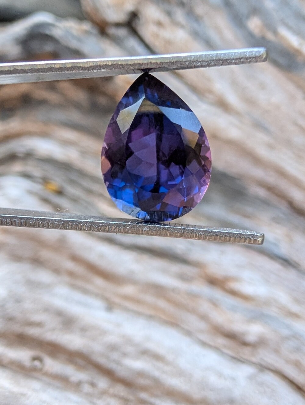 Incredible 4.3 Ct. Pear Teardrop Cut Blue Violet Purple Sapphire Loose Gemstones